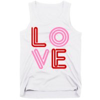 Love Valentines Day Pink And Red Logo Tank Top