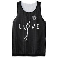 Love Volleyball Drawing Coach Player Mesh Reversible Basketball Jersey Tank