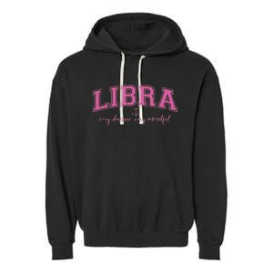 Libra Very Demure Very Mindful Zodiac Astrology Birthday Garment-Dyed Fleece Hoodie