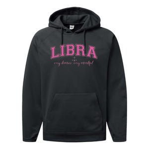 Libra Very Demure Very Mindful Zodiac Astrology Birthday Performance Fleece Hoodie