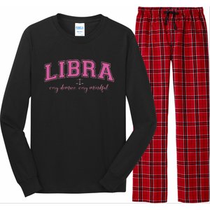 Libra Very Demure Very Mindful Zodiac Astrology Birthday Long Sleeve Pajama Set