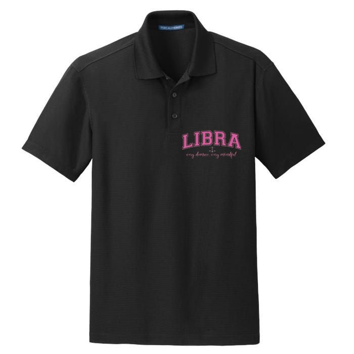 Libra Very Demure Very Mindful Zodiac Astrology Birthday Dry Zone Grid Polo