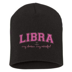 Libra Very Demure Very Mindful Zodiac Astrology Birthday Short Acrylic Beanie