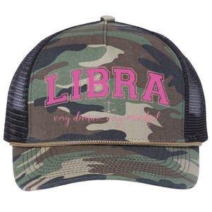 Libra Very Demure Very Mindful Zodiac Astrology Birthday Retro Rope Trucker Hat Cap