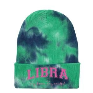 Libra Very Demure Very Mindful Zodiac Astrology Birthday Tie Dye 12in Knit Beanie