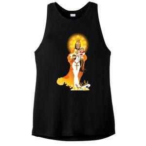 La Virgen De La Caridad Del Cobre Ladies PosiCharge Tri-Blend Wicking Tank