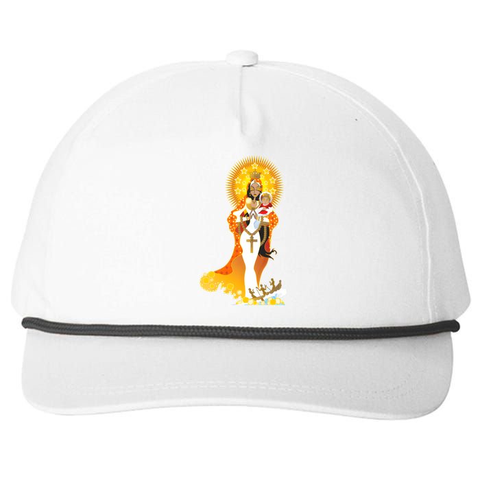 La Virgen De La Caridad Del Cobre Snapback Five-Panel Rope Hat