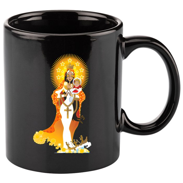 La Virgen De La Caridad Del Cobre 11oz C Handle Ceramic Mug