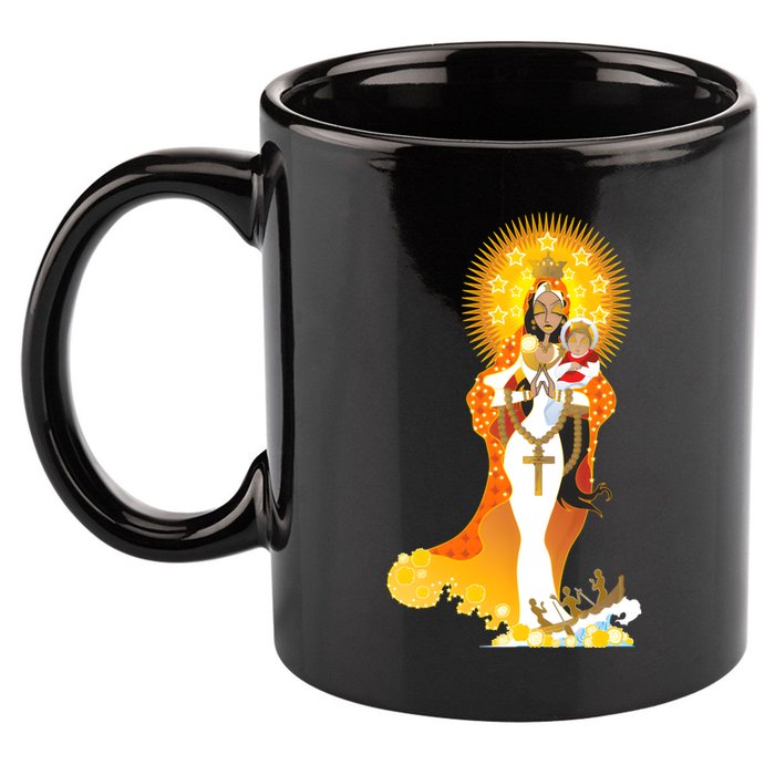La Virgen De La Caridad Del Cobre 11oz C Handle Ceramic Mug