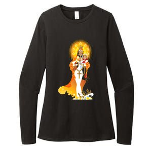 La Virgen De La Caridad Del Cobre Womens CVC Long Sleeve Shirt