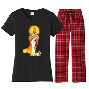 La Virgen De La Caridad Del Cobre Women's Flannel Pajama Set