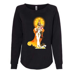 La Virgen De La Caridad Del Cobre Womens California Wash Sweatshirt