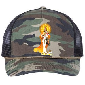 La Virgen De La Caridad Del Cobre Retro Rope Trucker Hat Cap