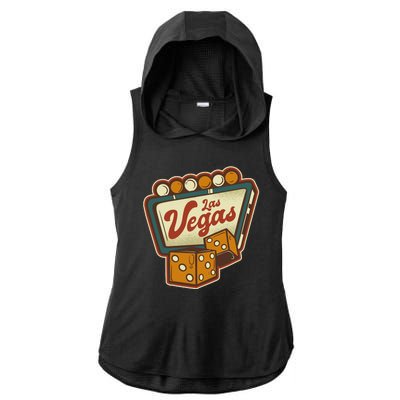 Las Vegas Dice Ladies PosiCharge Tri-Blend Wicking Draft Hoodie Tank