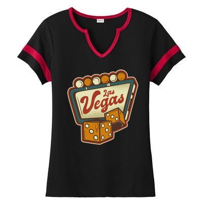 Las Vegas Dice Ladies Halftime Notch Neck Tee