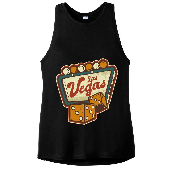 Las Vegas Dice Ladies PosiCharge Tri-Blend Wicking Tank