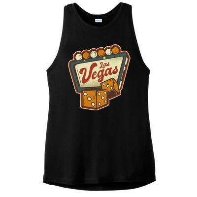 Las Vegas Dice Ladies PosiCharge Tri-Blend Wicking Tank