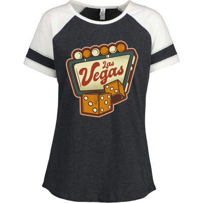 Las Vegas Dice Enza Ladies Jersey Colorblock Tee