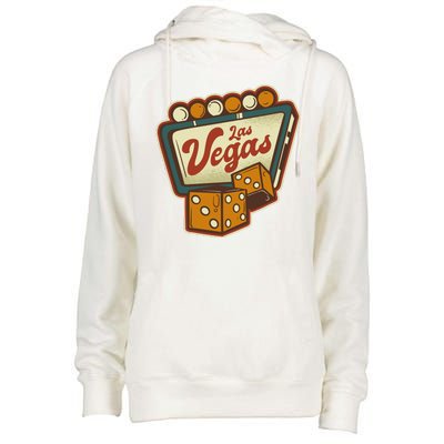 Las Vegas Dice Womens Funnel Neck Pullover Hood