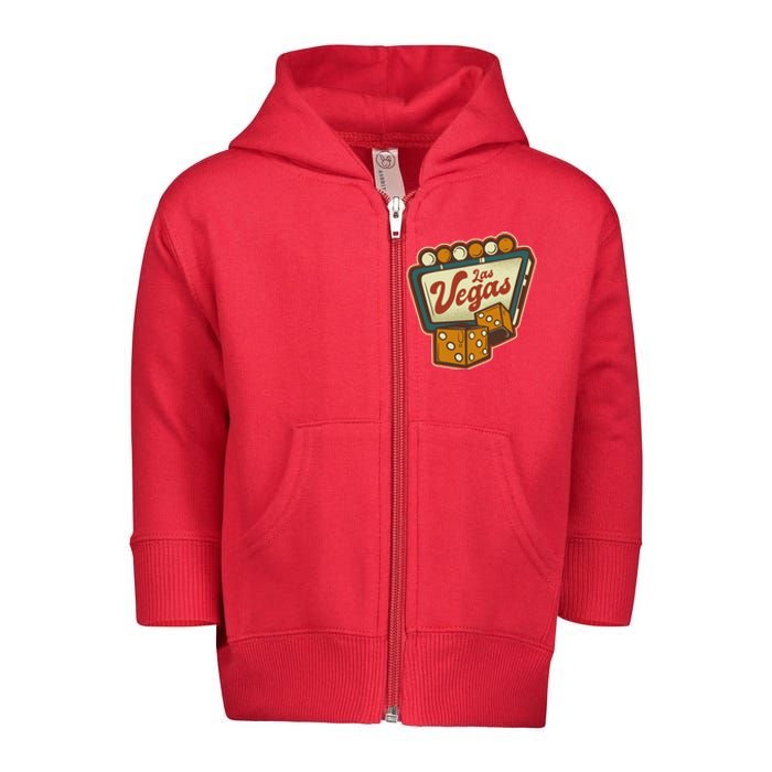 Las Vegas Dice Toddler Zip Fleece Hoodie