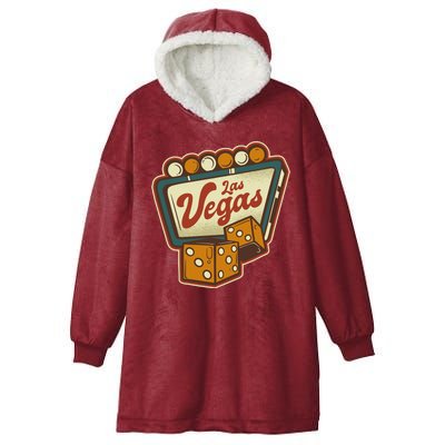 Las Vegas Dice Hooded Wearable Blanket