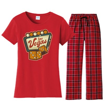 Las Vegas Dice Women's Flannel Pajama Set