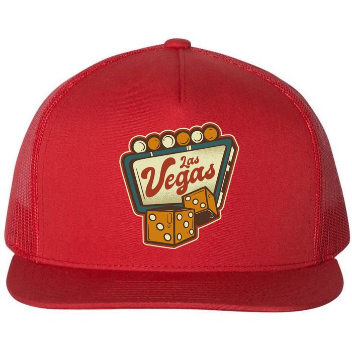 Las Vegas Dice Flat Bill Trucker Hat