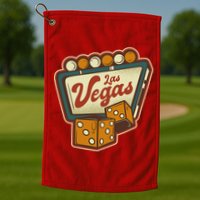 Las Vegas Dice Golf Towel
