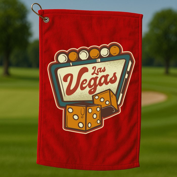 Las Vegas Dice Golf Towel