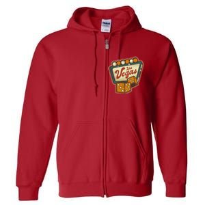 Las Vegas Dice Full Zip Hoodie