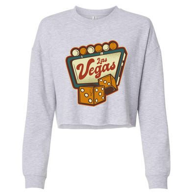 Las Vegas Dice Cropped Pullover Crew