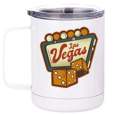 Las Vegas Dice 12 oz Stainless Steel Tumbler Cup