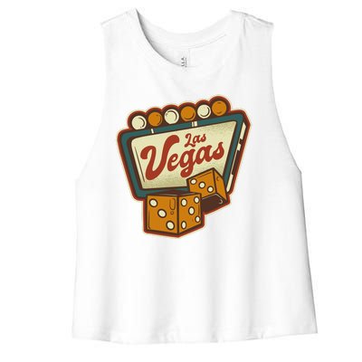 Las Vegas Dice Women's Racerback Cropped Tank