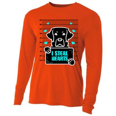 Labrador Valentine's Day Dog Lover Labrador Retriever Gift Cooling Performance Long Sleeve Crew