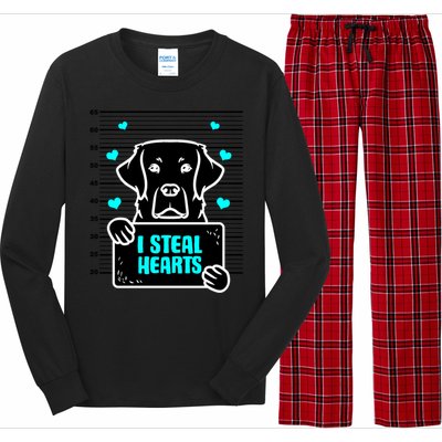 Labrador Valentine's Day Dog Lover Labrador Retriever Gift Long Sleeve Pajama Set