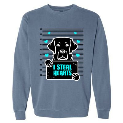 Labrador Valentine's Day Dog Lover Labrador Retriever Gift Garment-Dyed Sweatshirt