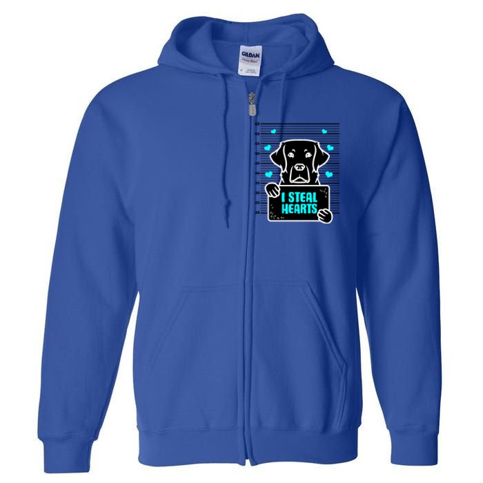 Labrador Valentine's Day Dog Lover Labrador Retriever Gift Full Zip Hoodie