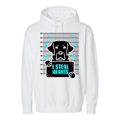 Labrador Valentine's Day Dog Lover Labrador Retriever Gift Garment-Dyed Fleece Hoodie