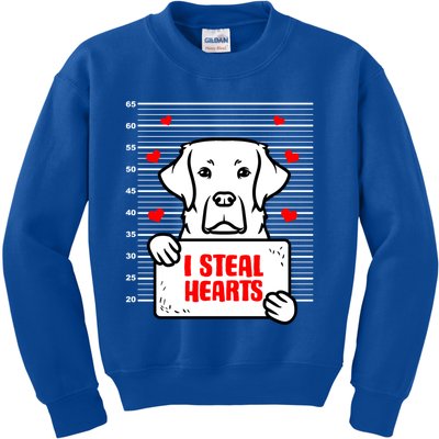 Labrador Valentine's Day Dog Lover Labrador Retriever Gift Kids Sweatshirt