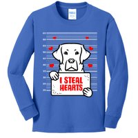 Labrador Valentine's Day Dog Lover Labrador Retriever Gift Kids Long Sleeve Shirt