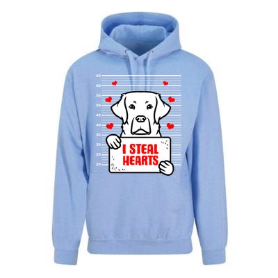 Labrador Valentine's Day Dog Lover Labrador Retriever Gift Unisex Surf Hoodie