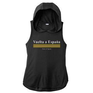 La Vuelta Espana Cycling Ladies PosiCharge Tri-Blend Wicking Draft Hoodie Tank