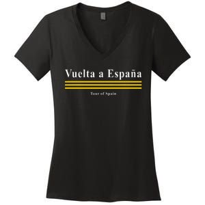 La Vuelta Espana Cycling Women's V-Neck T-Shirt