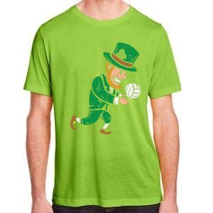 Leprechaun Volleyball Funny St Patricks Day Sport Lover Gift Cute Gift Adult ChromaSoft Performance T-Shirt