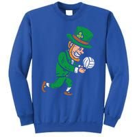 Leprechaun Volleyball Funny St Patricks Day Sport Lover Gift Cute Gift Sweatshirt