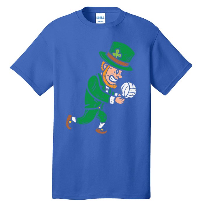 Leprechaun Volleyball Funny St Patricks Day Sport Lover Gift Cute Gift Tall T-Shirt