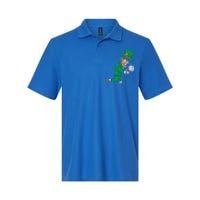 Leprechaun Volleyball Funny St Patricks Day Sport Lover Gift Cute Gift Softstyle Adult Sport Polo