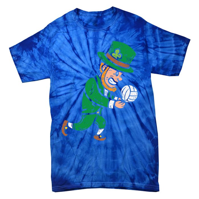 Leprechaun Volleyball Funny St Patricks Day Sport Lover Gift Cute Gift Tie-Dye T-Shirt