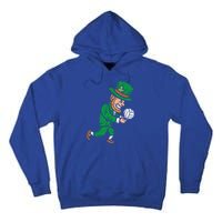 Leprechaun Volleyball Funny St Patricks Day Sport Lover Gift Cute Gift Tall Hoodie