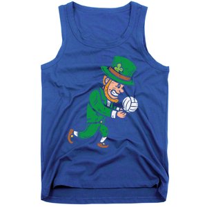 Leprechaun Volleyball Funny St Patricks Day Sport Lover Gift Cute Gift Tank Top